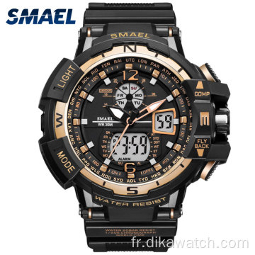 SMAEL Montre Sport Homme 2021 Horloge Homme LED